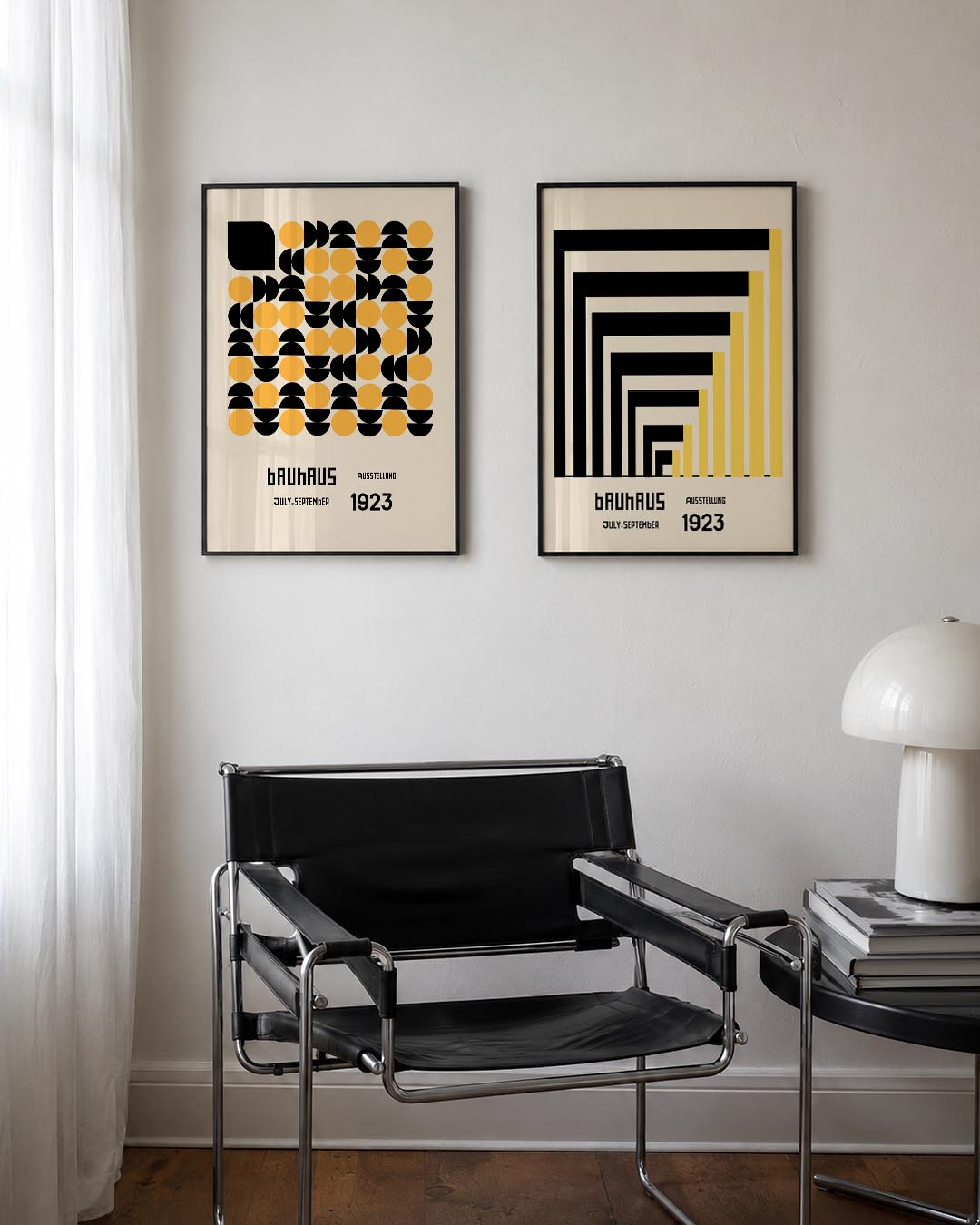 Cirkelpatroon en vlakkenspel Posterset