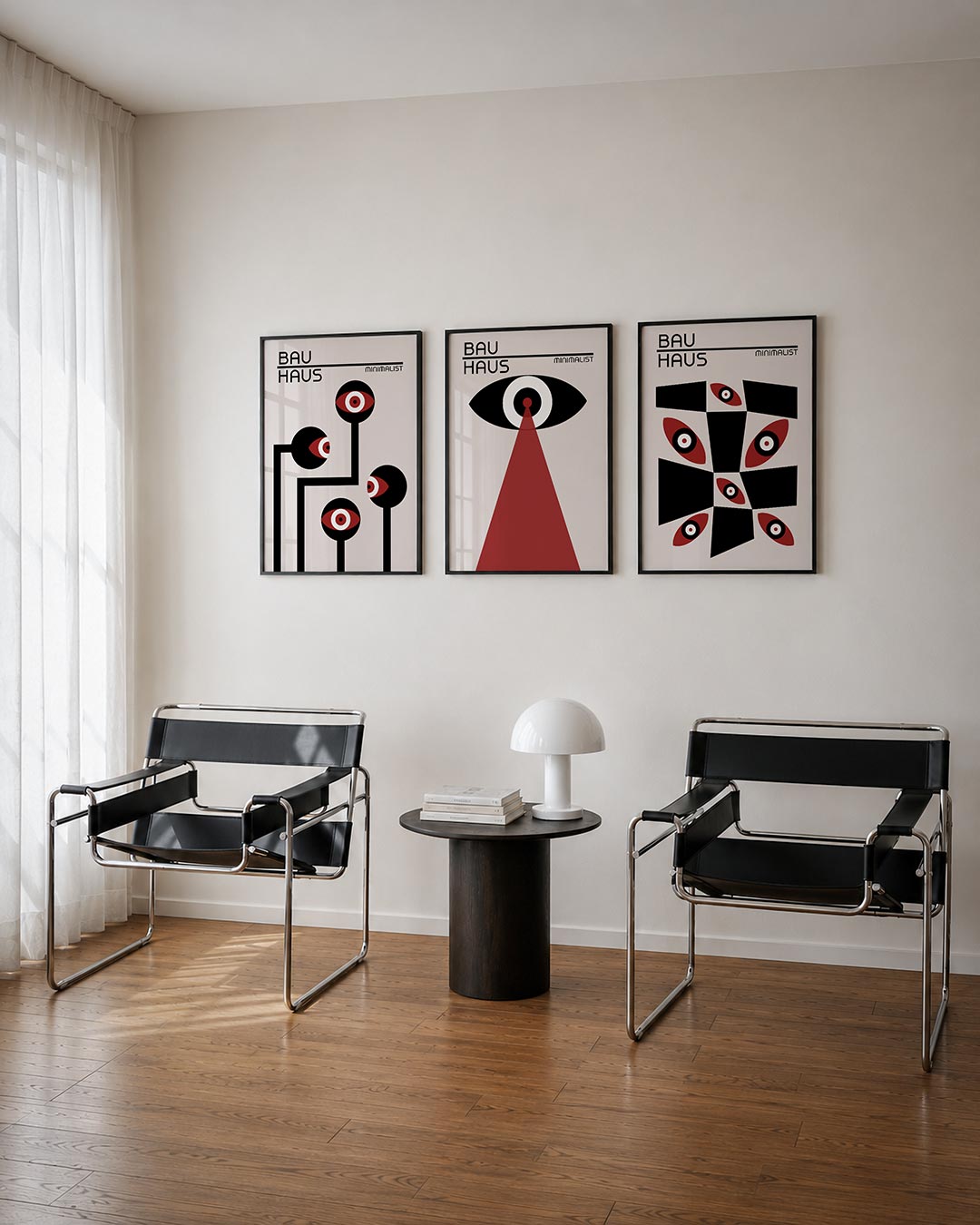 Oogvormen en lijnen Posterset