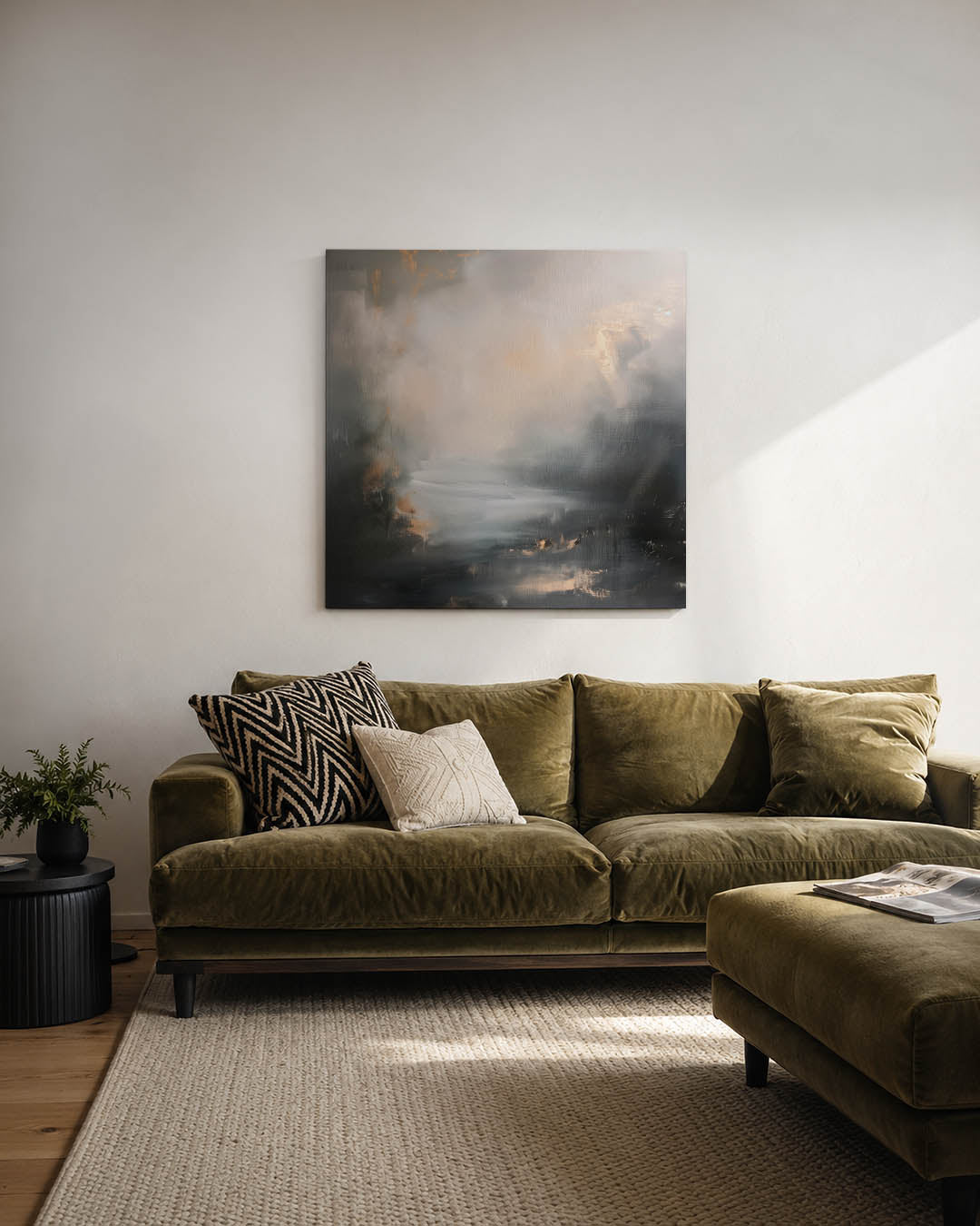 Dromerige kleurencompositie Kunstwerk
