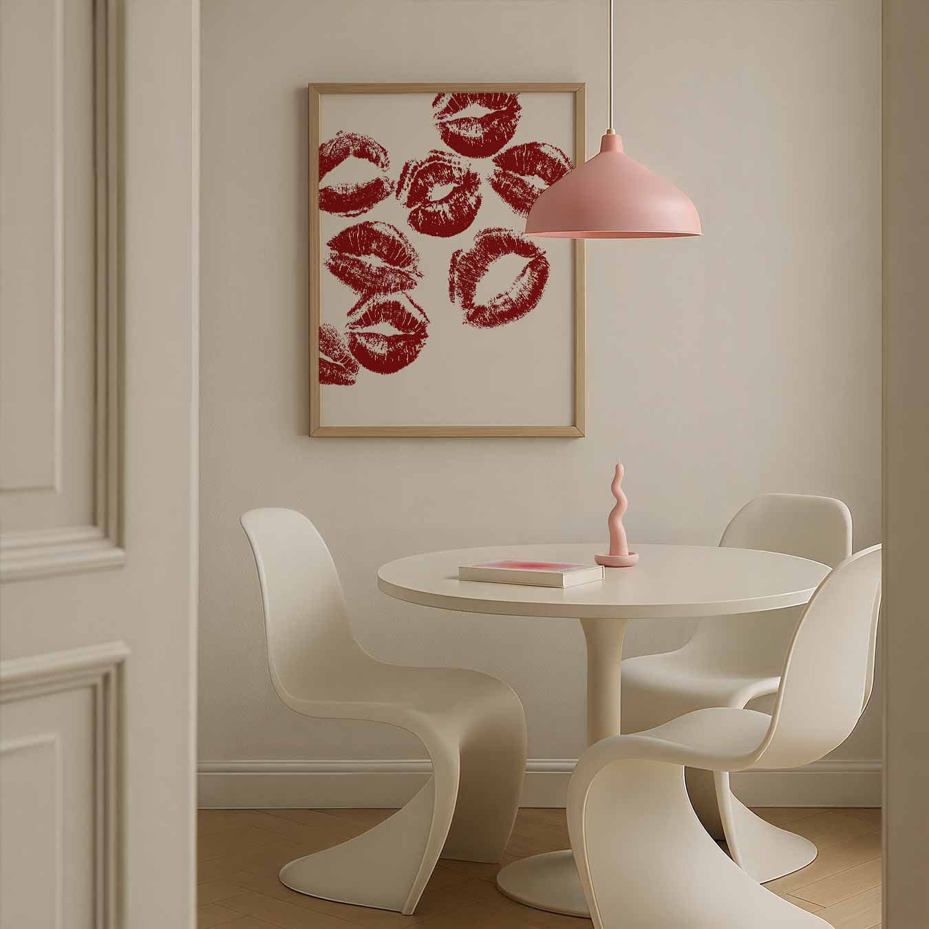 Lippenstiftkusjes Poster-WallArtistic