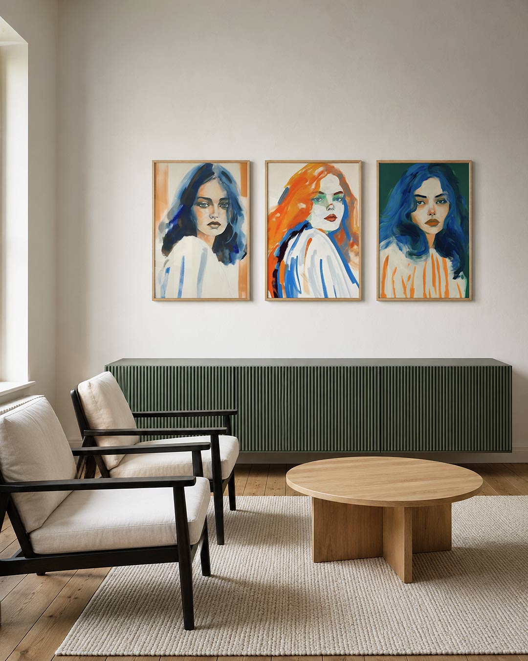 Kleur en portret Posterset