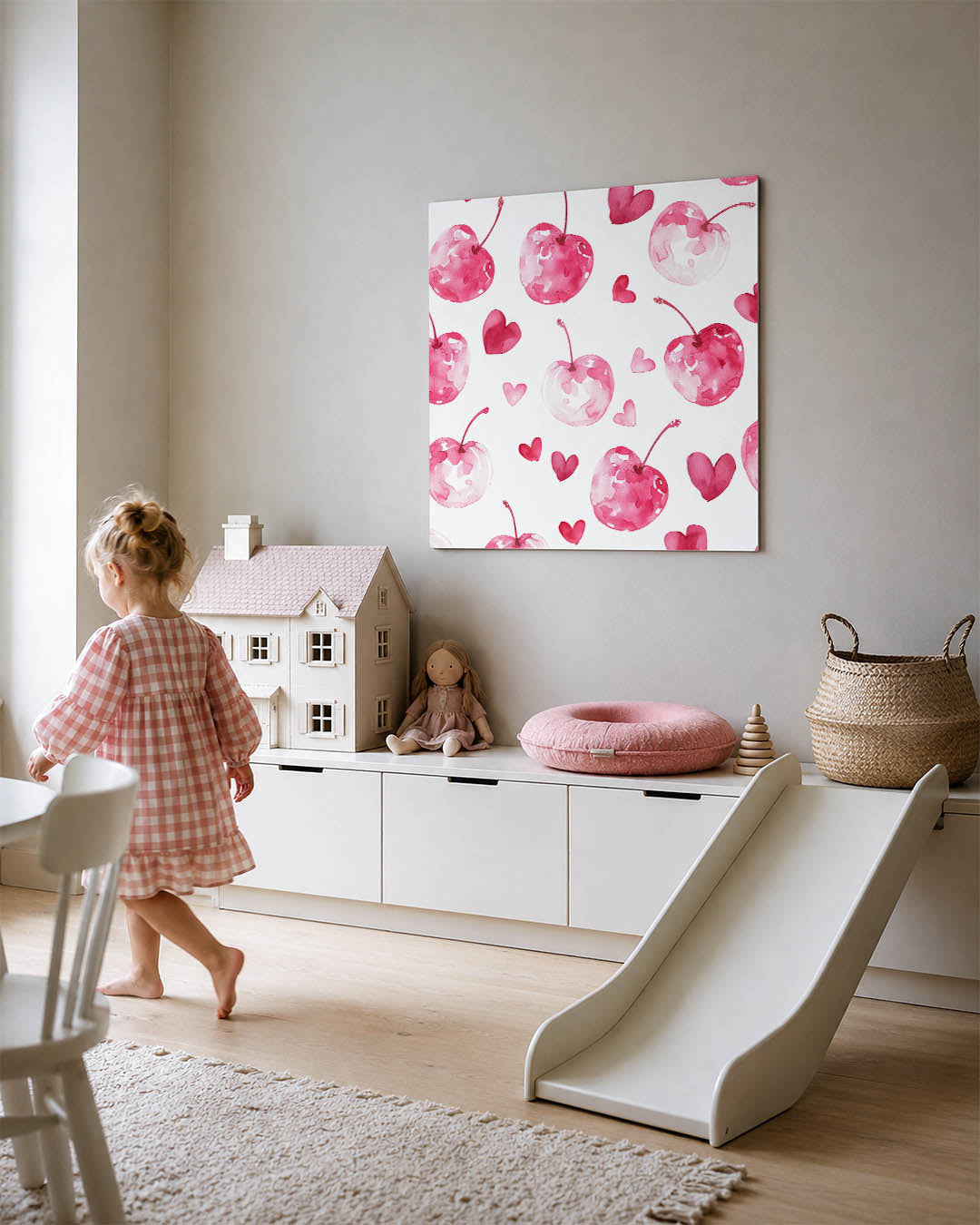 Fruit en hartjes Kunstwerk