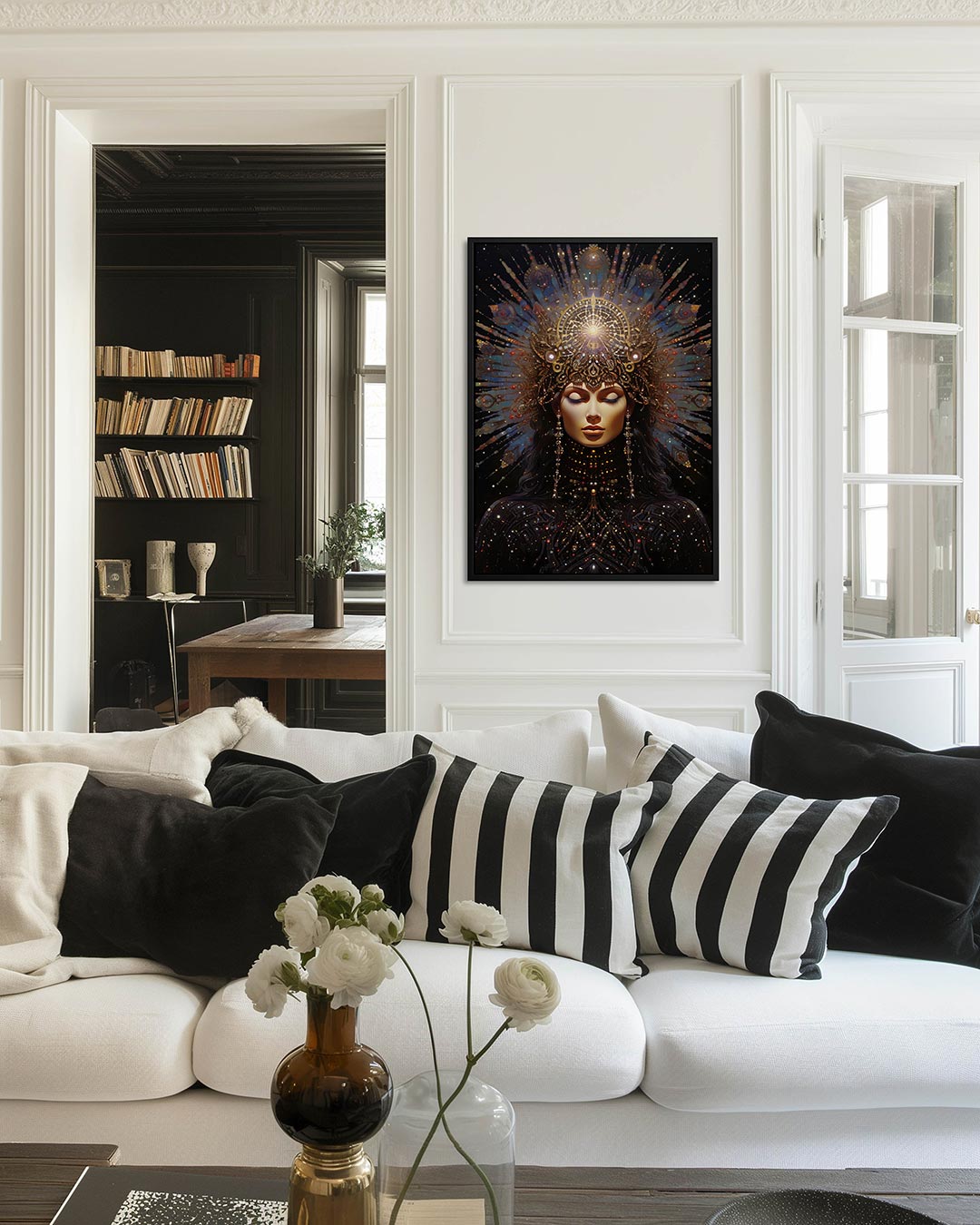 Kosmische vrouw Kunstwerk