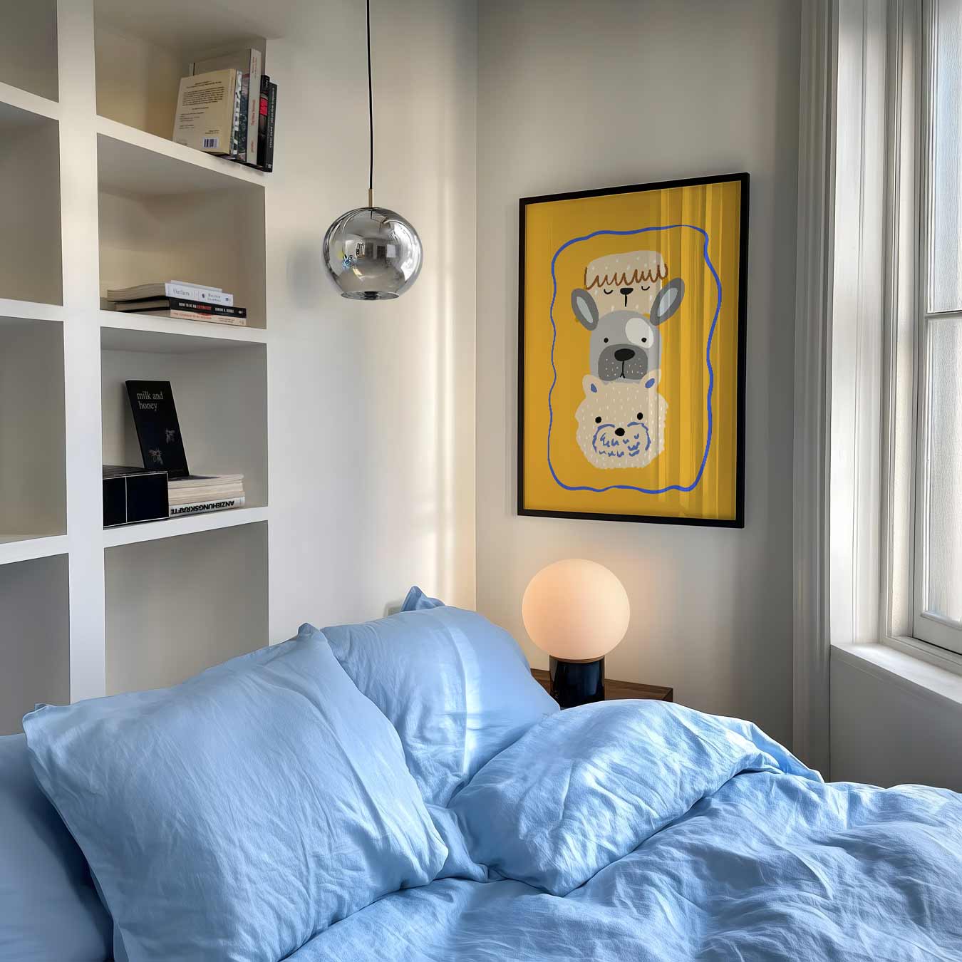 Schattige Dierenkoppen Poster-WallArtistic