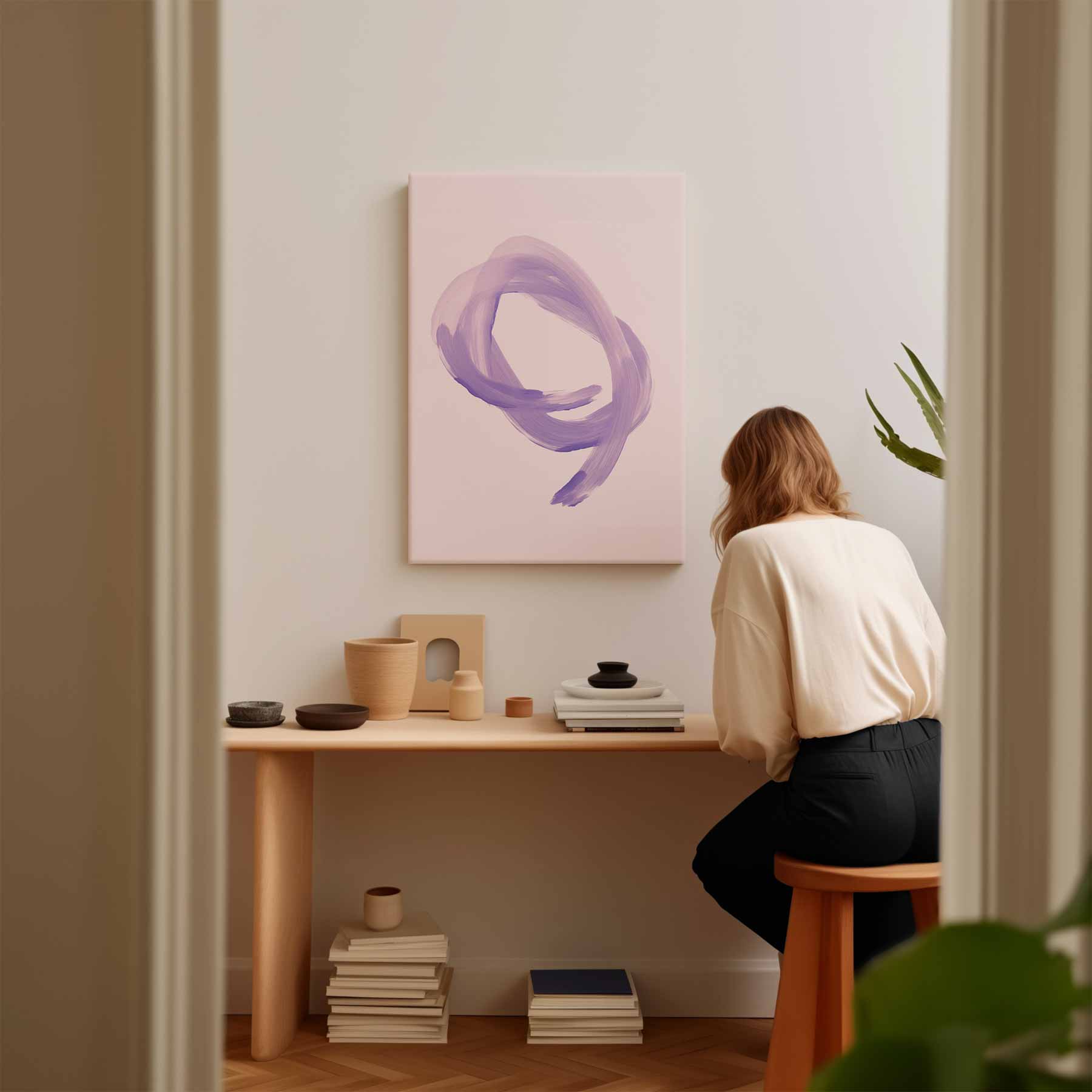 Dans van Lila Kunstwerk-canvas-dibond-plexiglas-wanddecoratie-WallArtistic