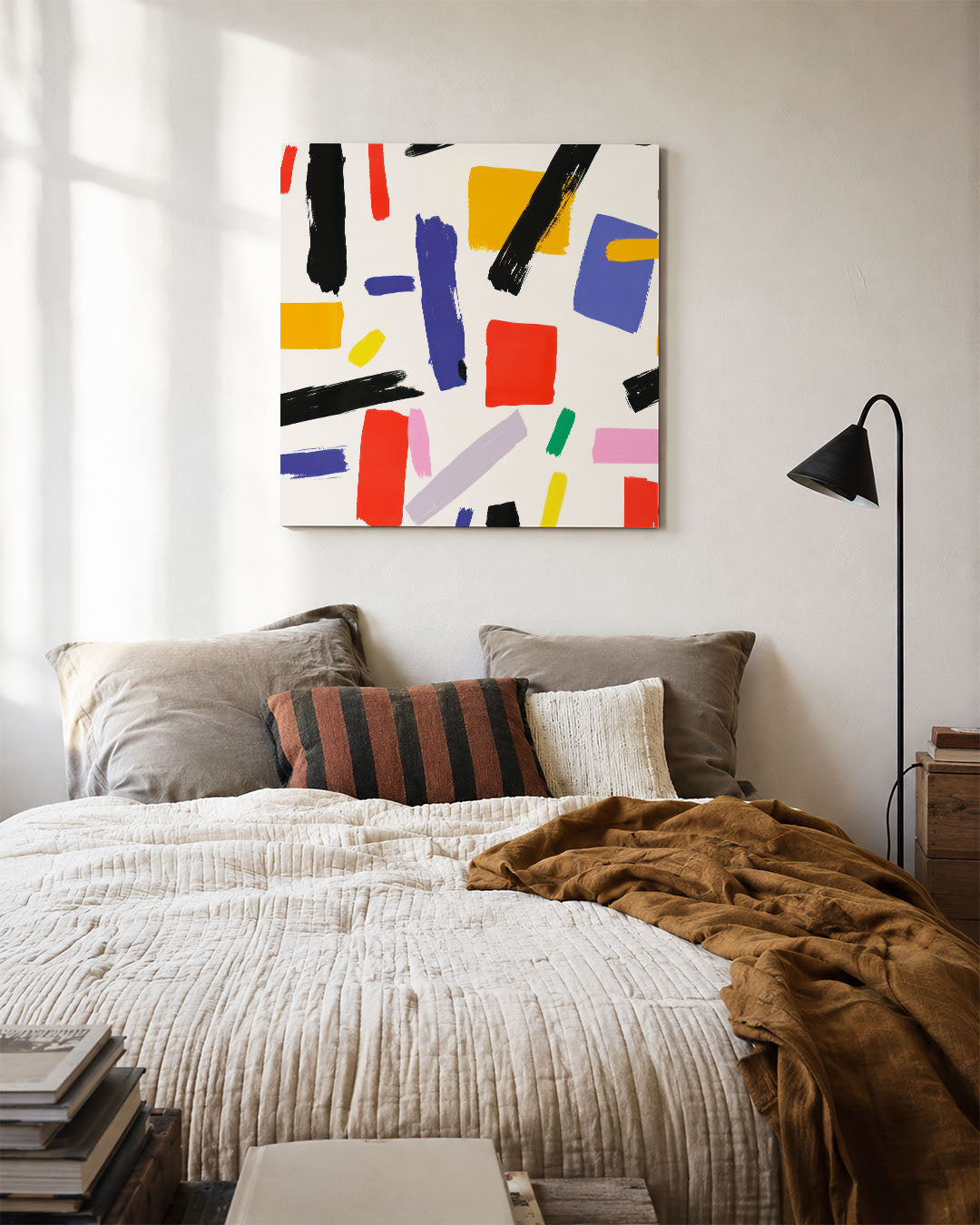 Kleurrijke vormen Kunstwerk