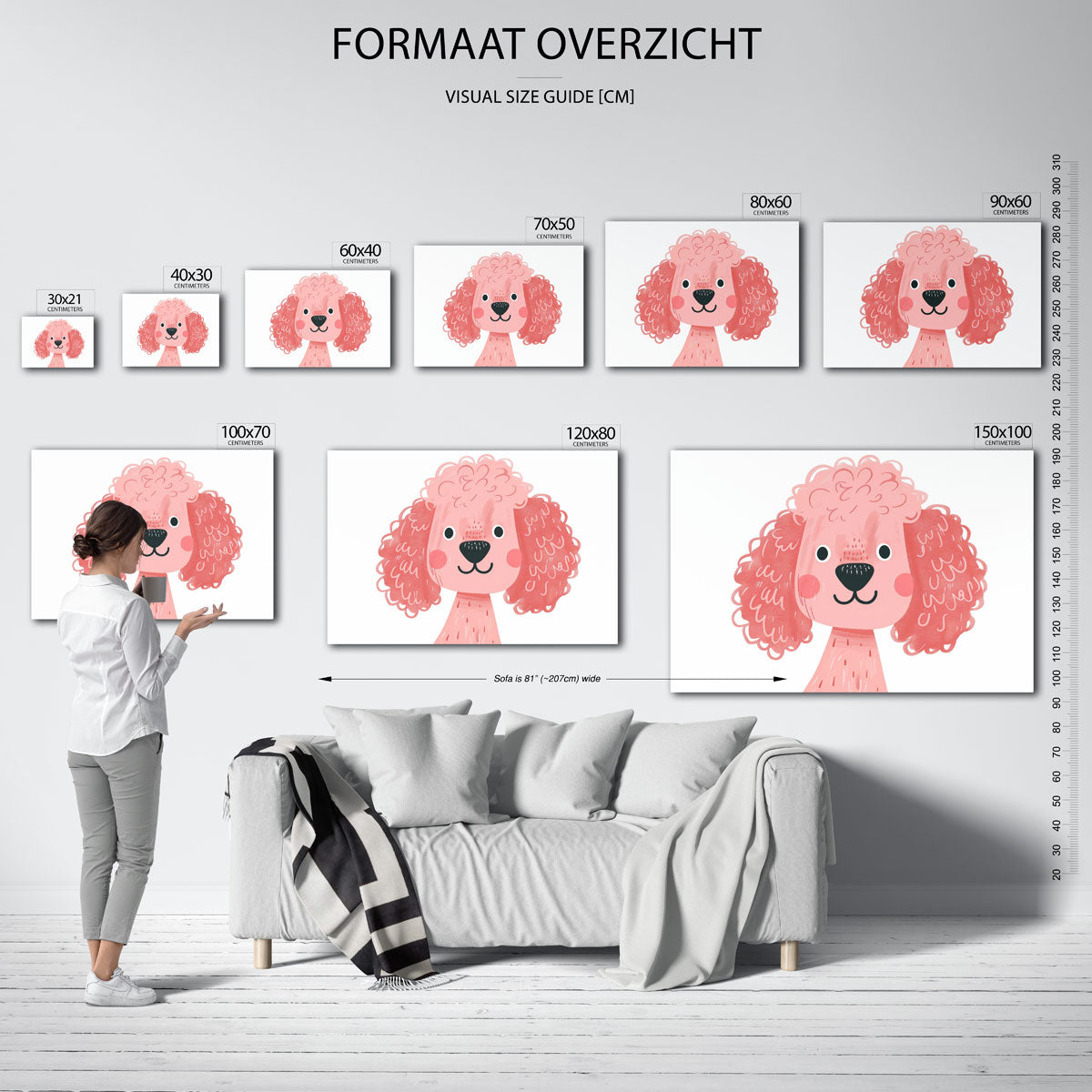 Roze poedel Poster