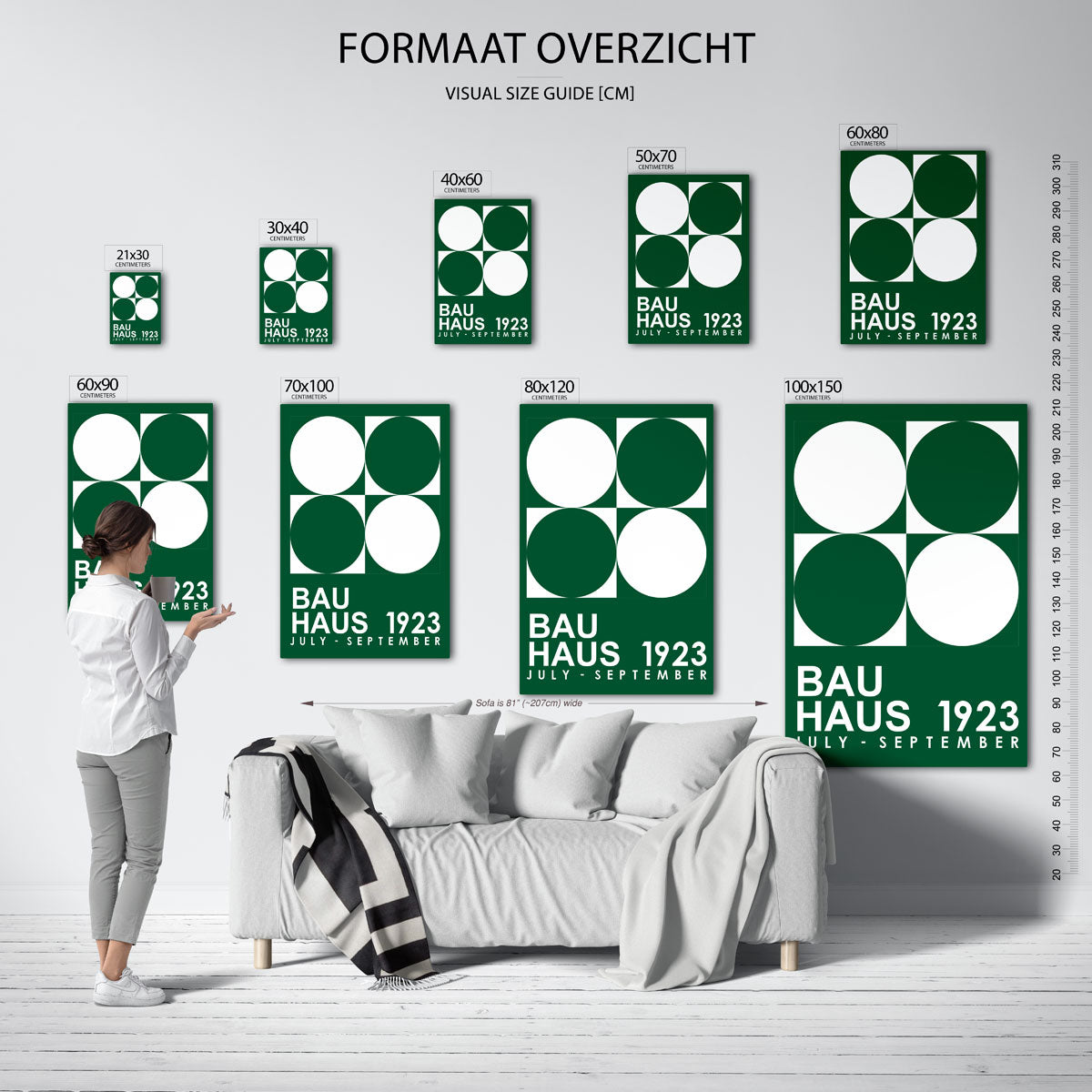 Cirkel en vierkant Poster