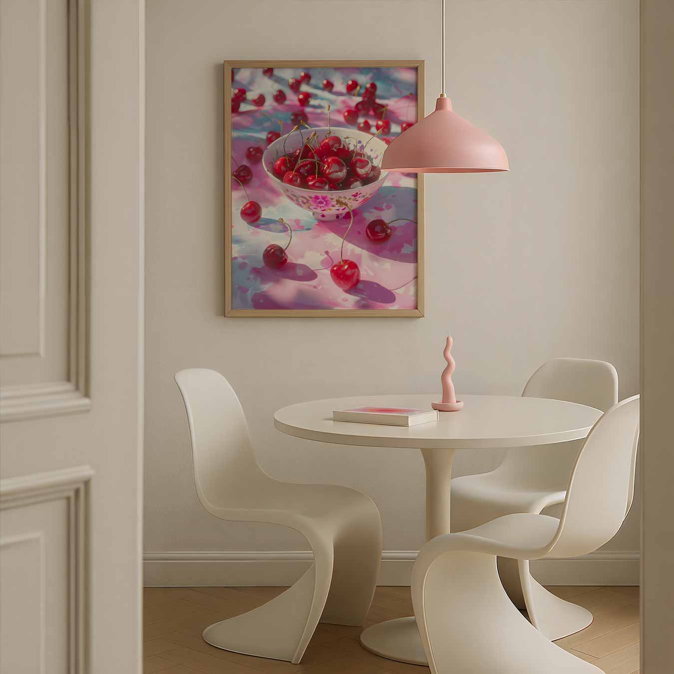 Vrolijke Kersen Poster-WallArtistic
