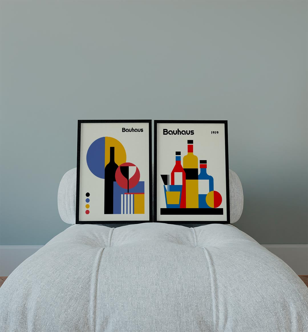 Vormen en kleurvlakken Posterset