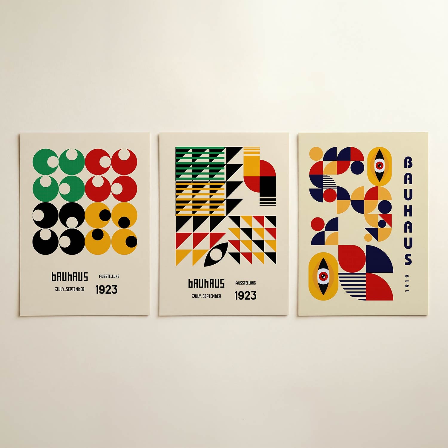 Cirkelritme en kleur Posterset