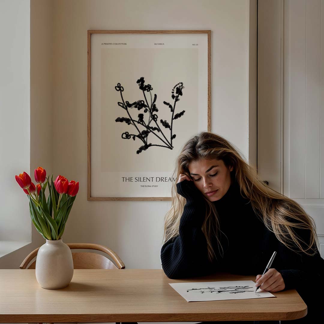Botanische Droomschets Poster-WallArtistic