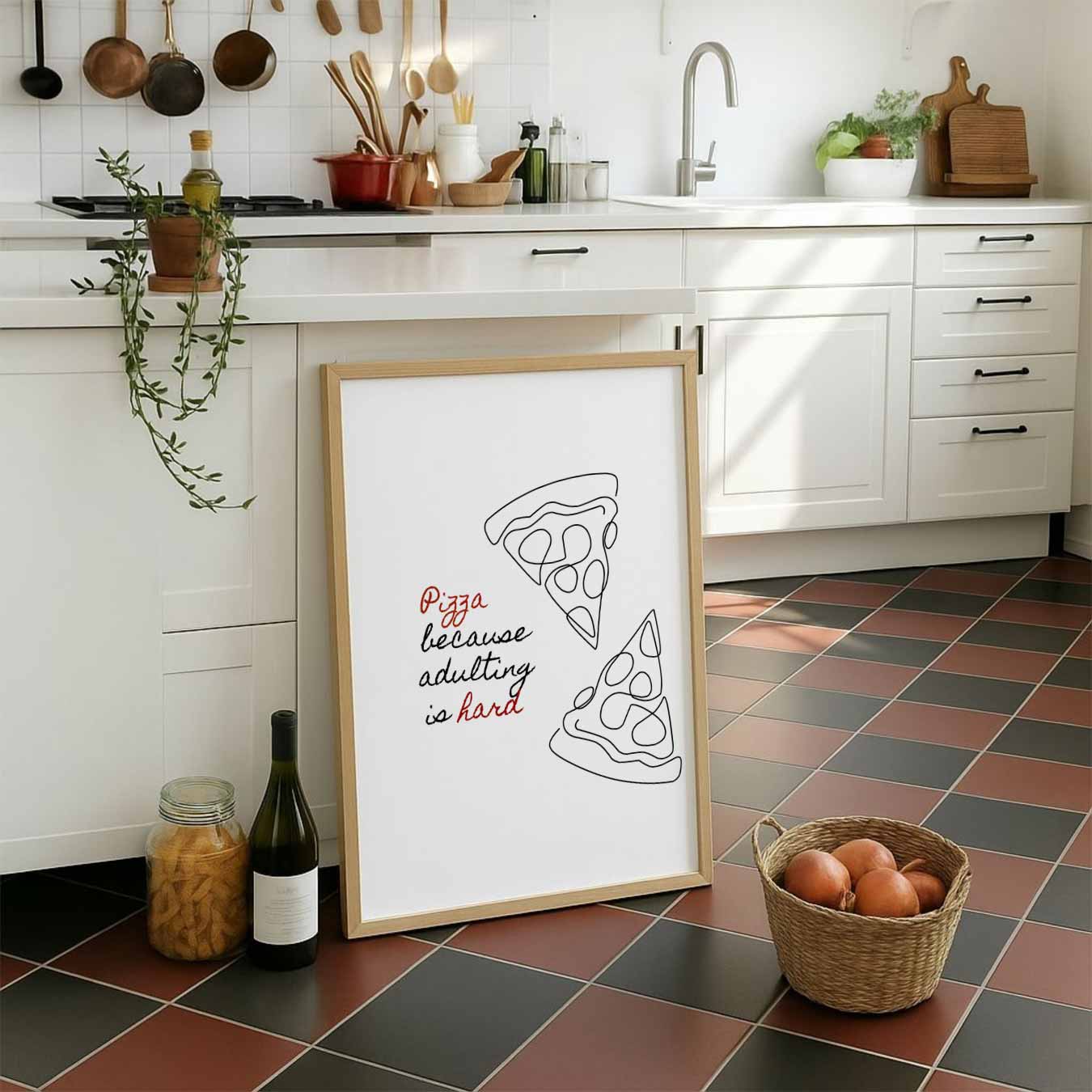 Pizza Liefde Poster-WallArtistic
