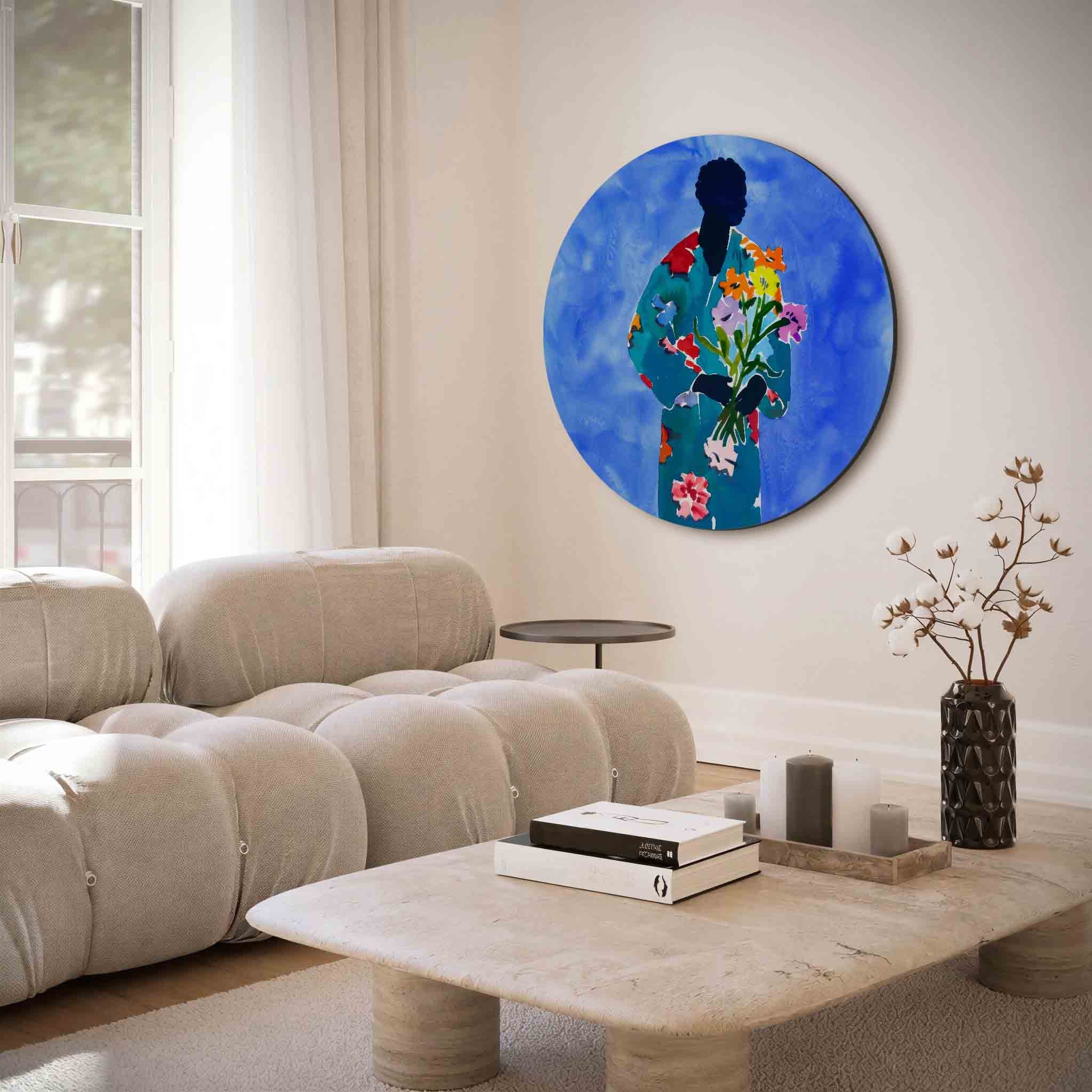 Bloemenfiguur Muurcirkel
