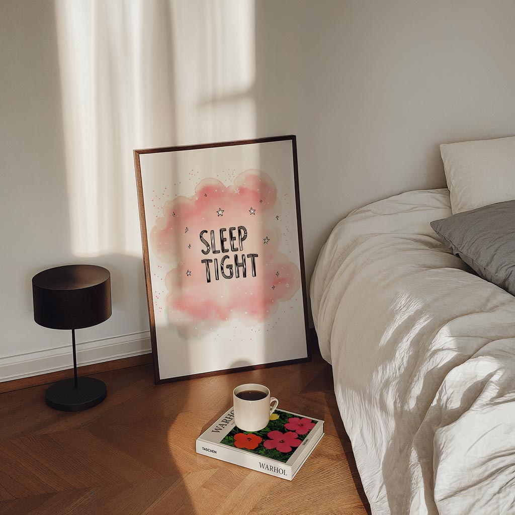 Dromerige "Sleep Tight" Poster-WallArtistic