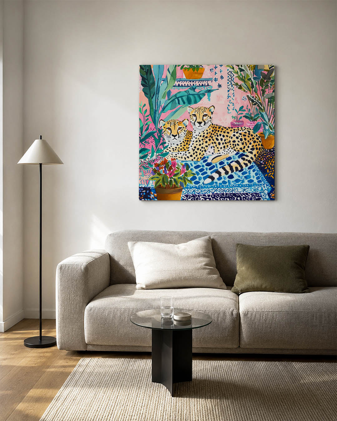 Exotische dieren en planten Kunstwerk