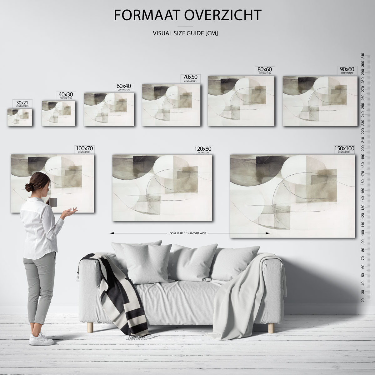 Abstracte vormen Poster