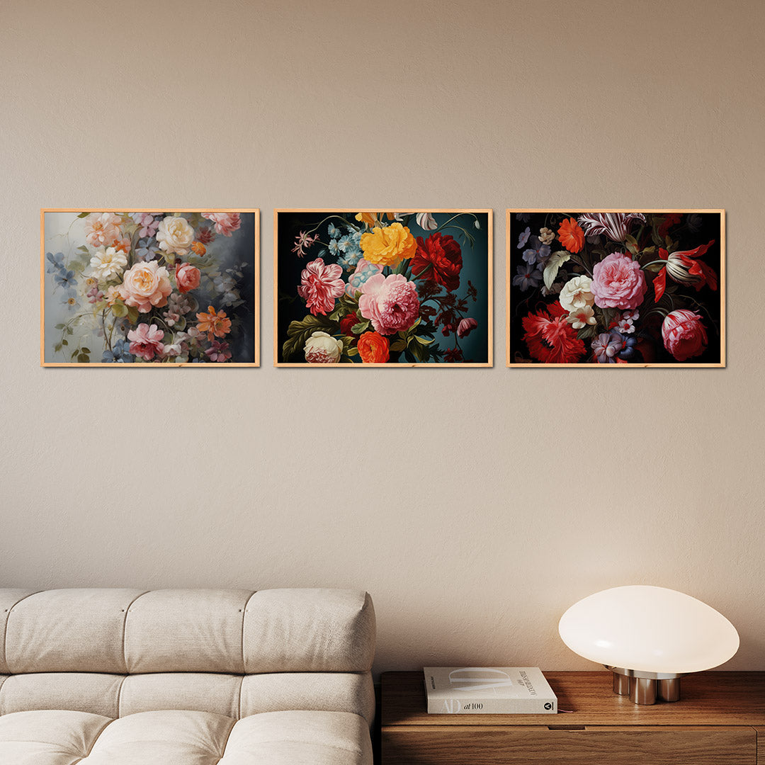Bloemrijke kleurexplosie Posterset