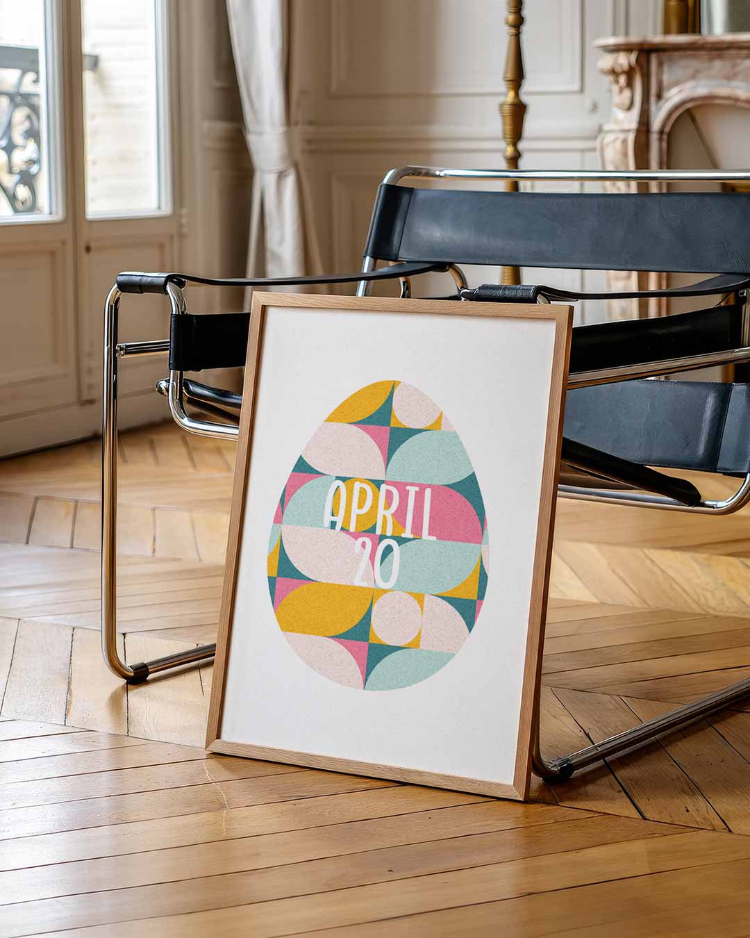 Retro Geometrische Poster - April 20 Poster-WallArtistic