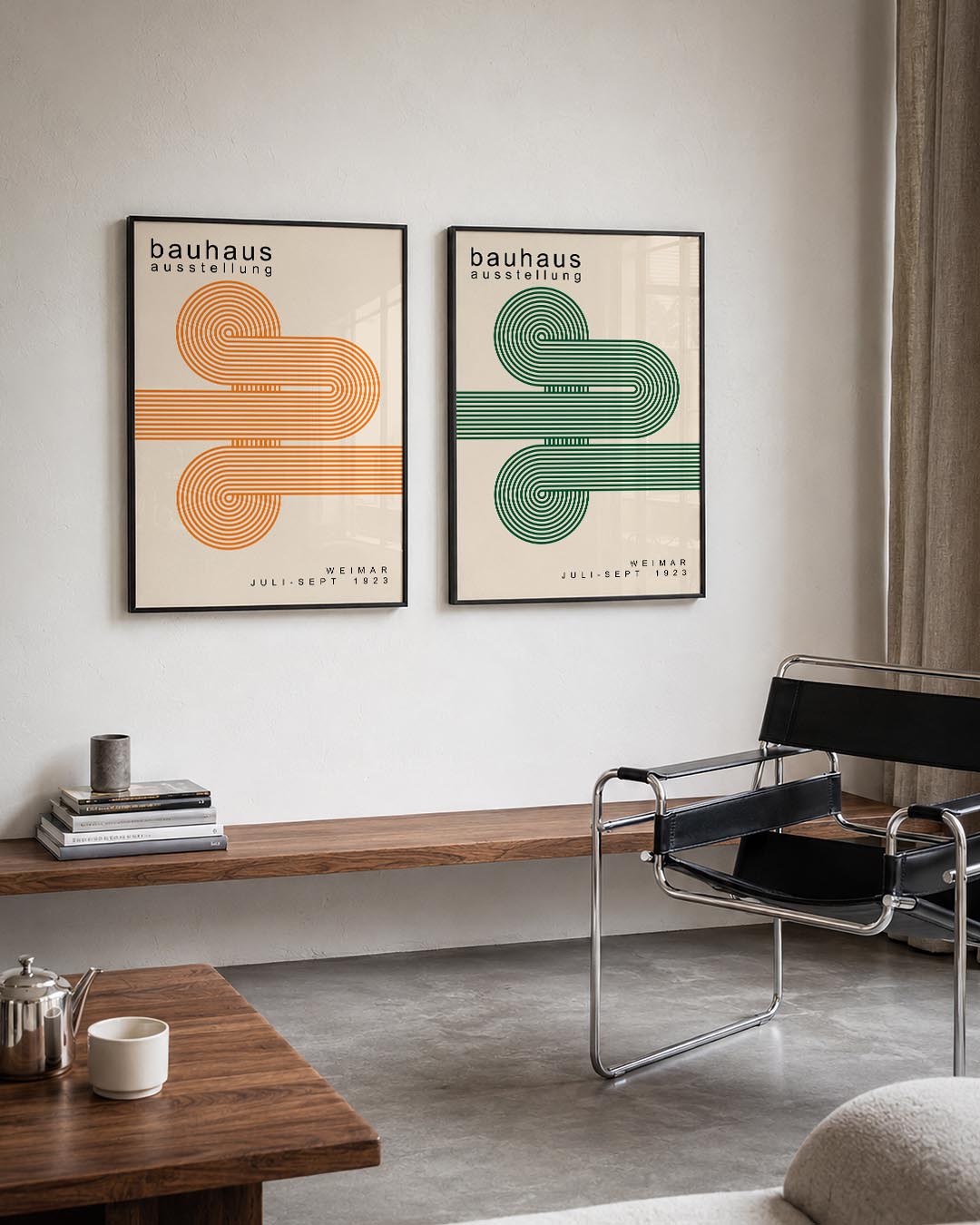 Lijnen en cirkelpatronen Posterset