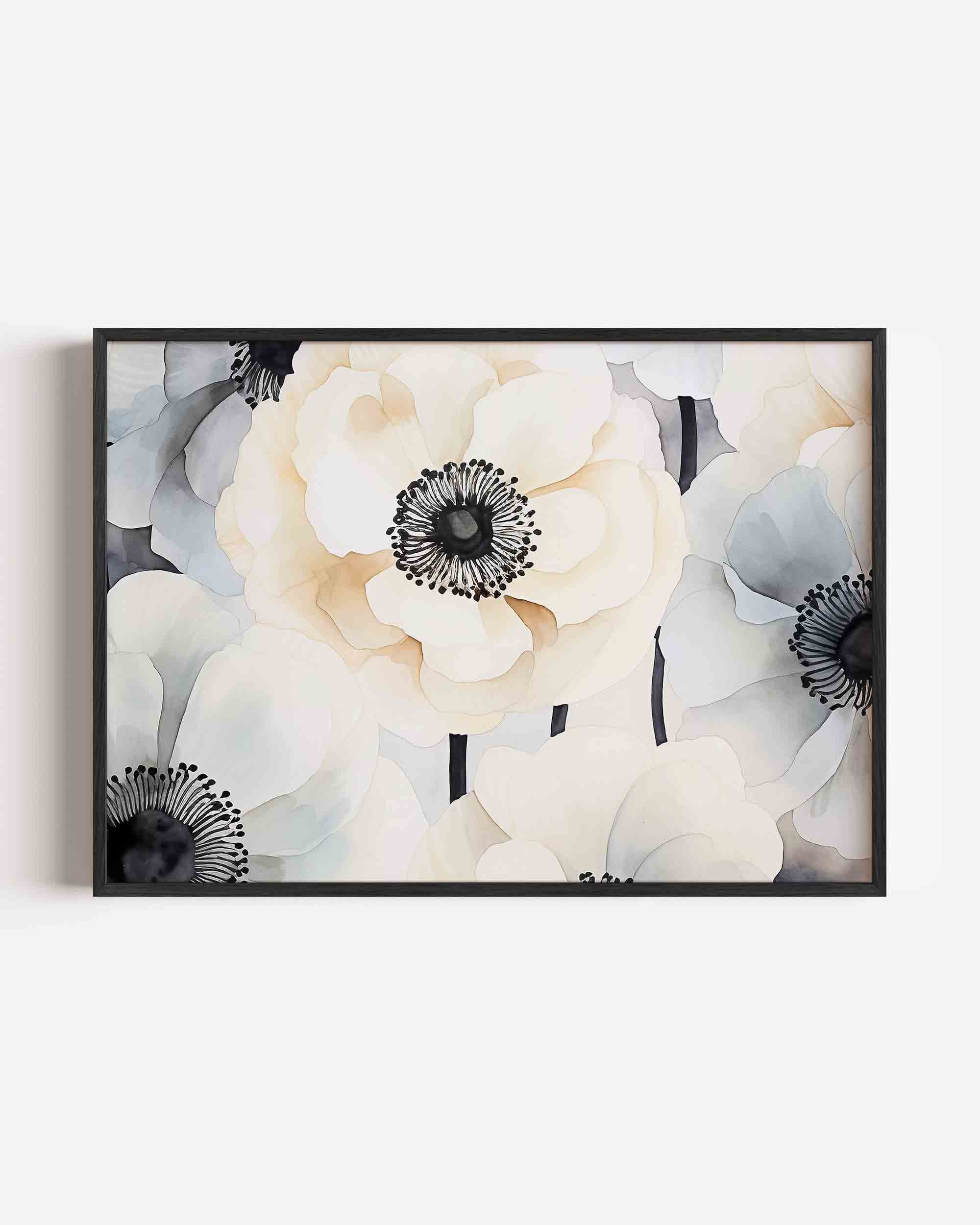 Bloemen in zachte tinten Poster