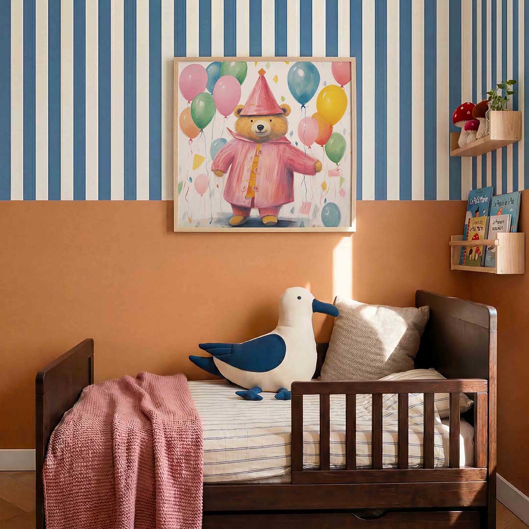 Berenfeest met ballonnen Poster