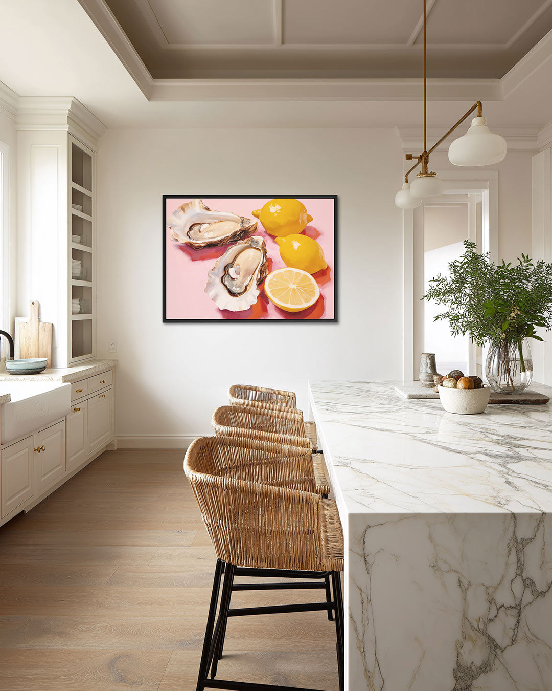 Oesters en citroenen Kunstwerk