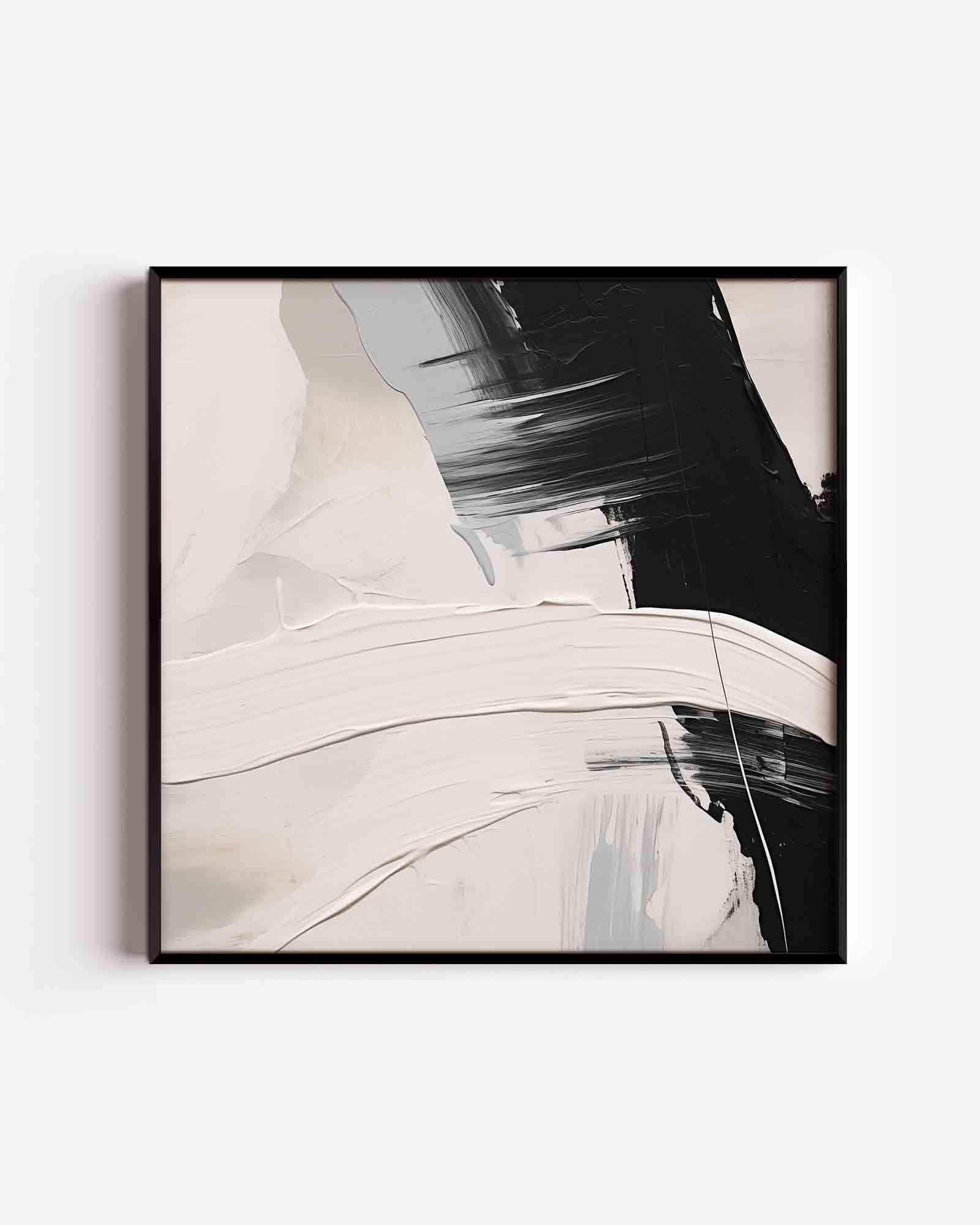 Abstracte zwart wit Poster