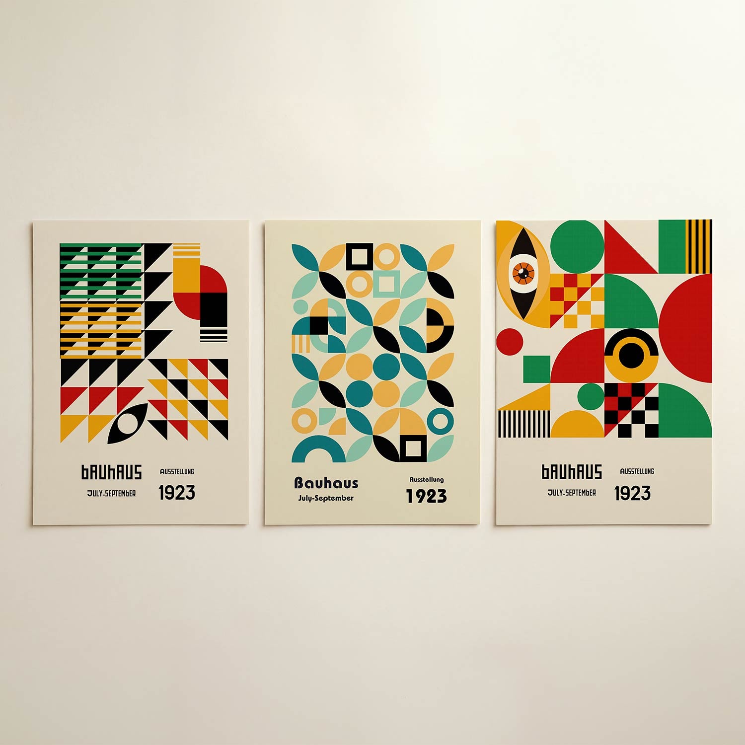 Vorm en kleurenspel Posterset