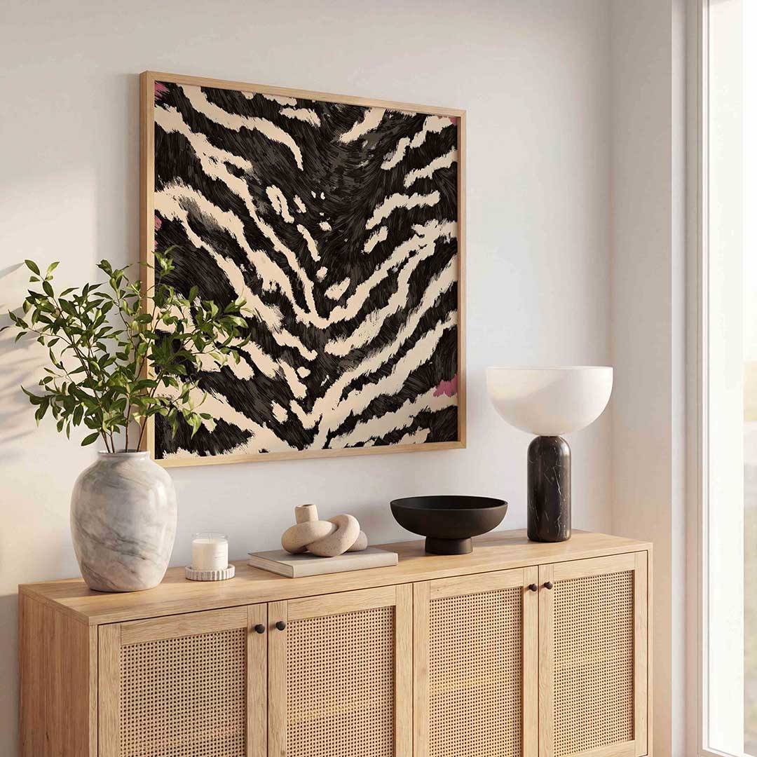 Zebra patroon Poster