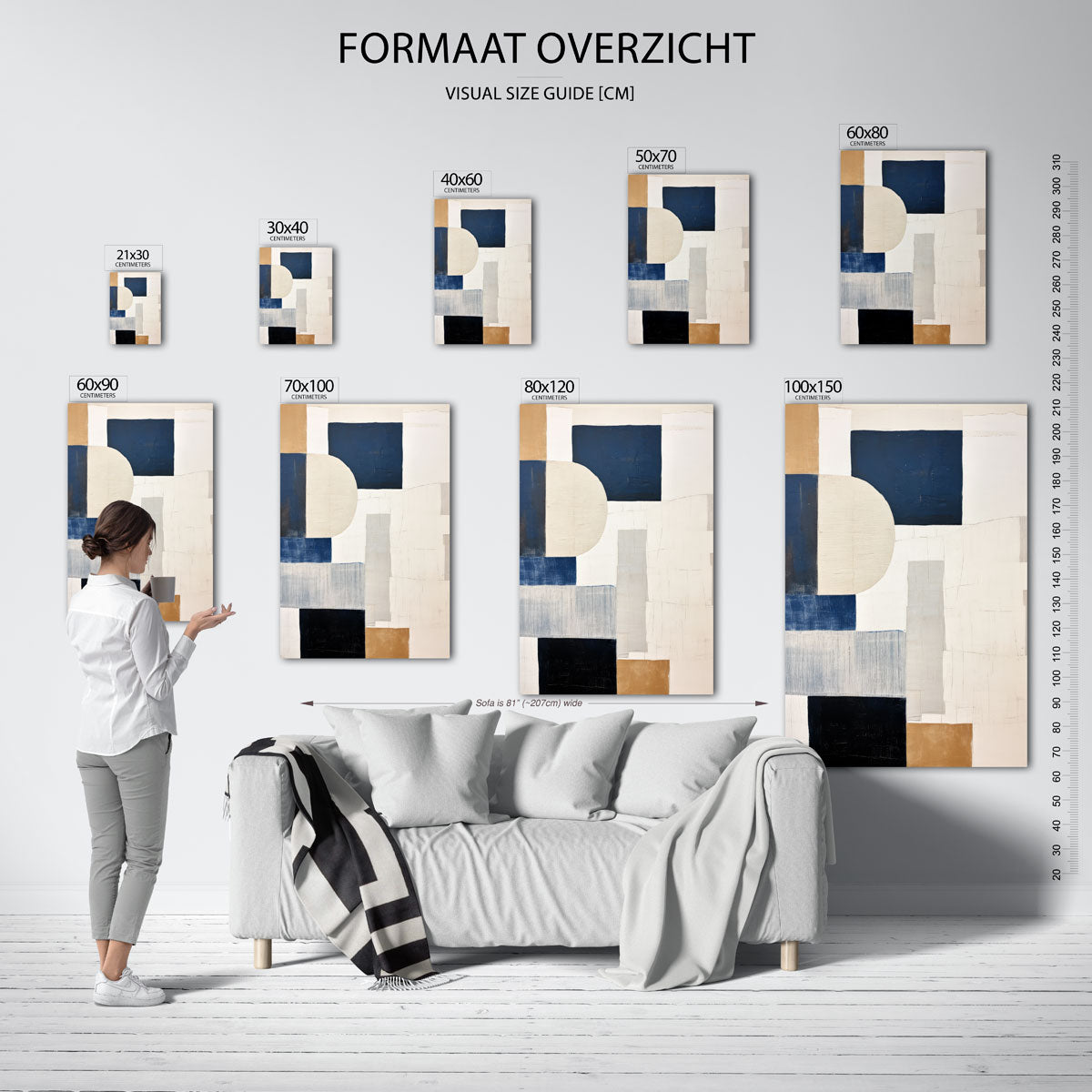Abstracte vormen Poster