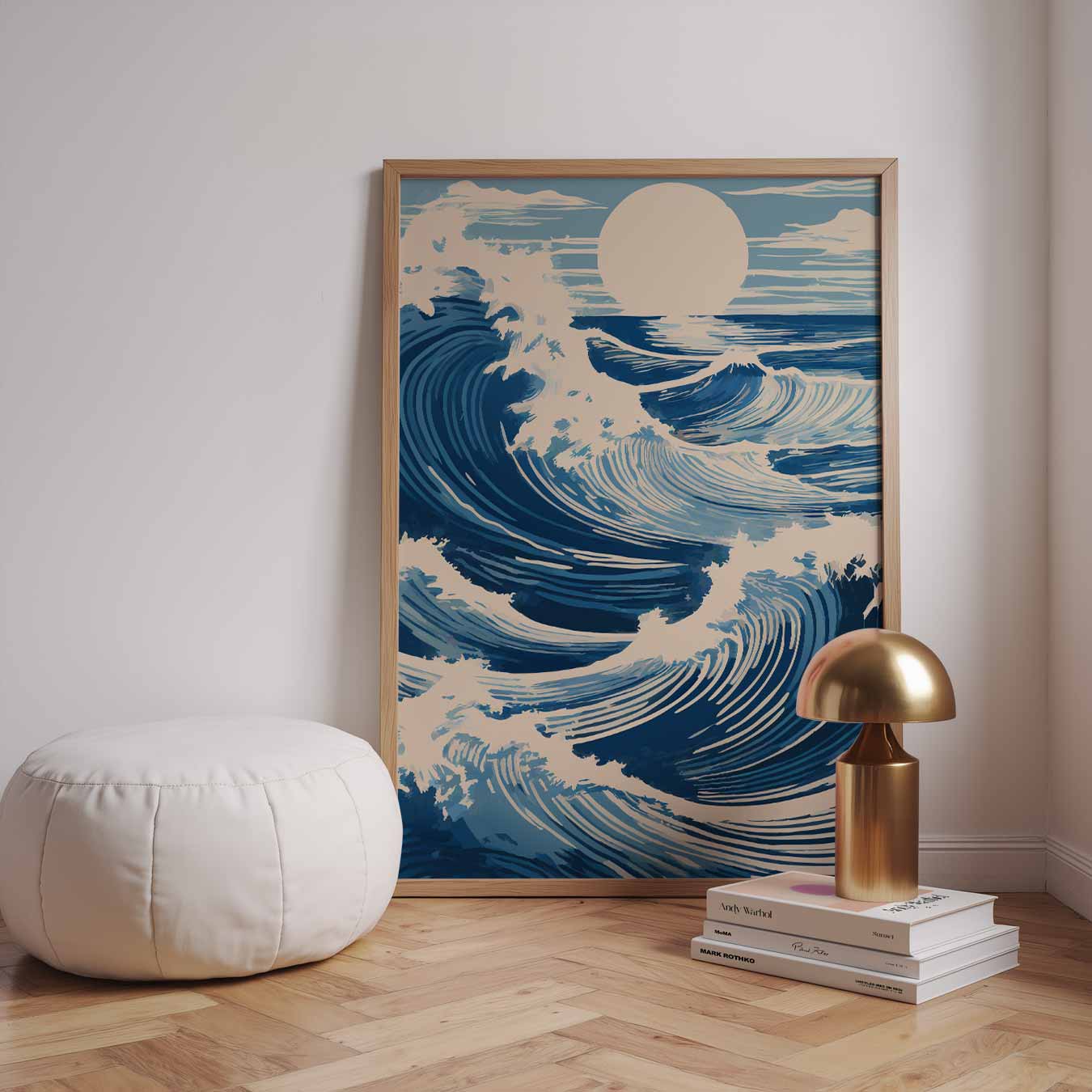 Kunstzinnige Oceaangolven Poster-WallArtistic