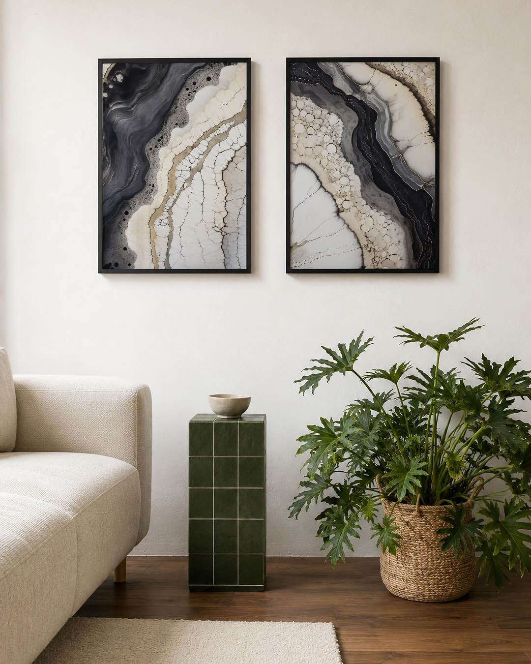 Organische lijnen Posterset