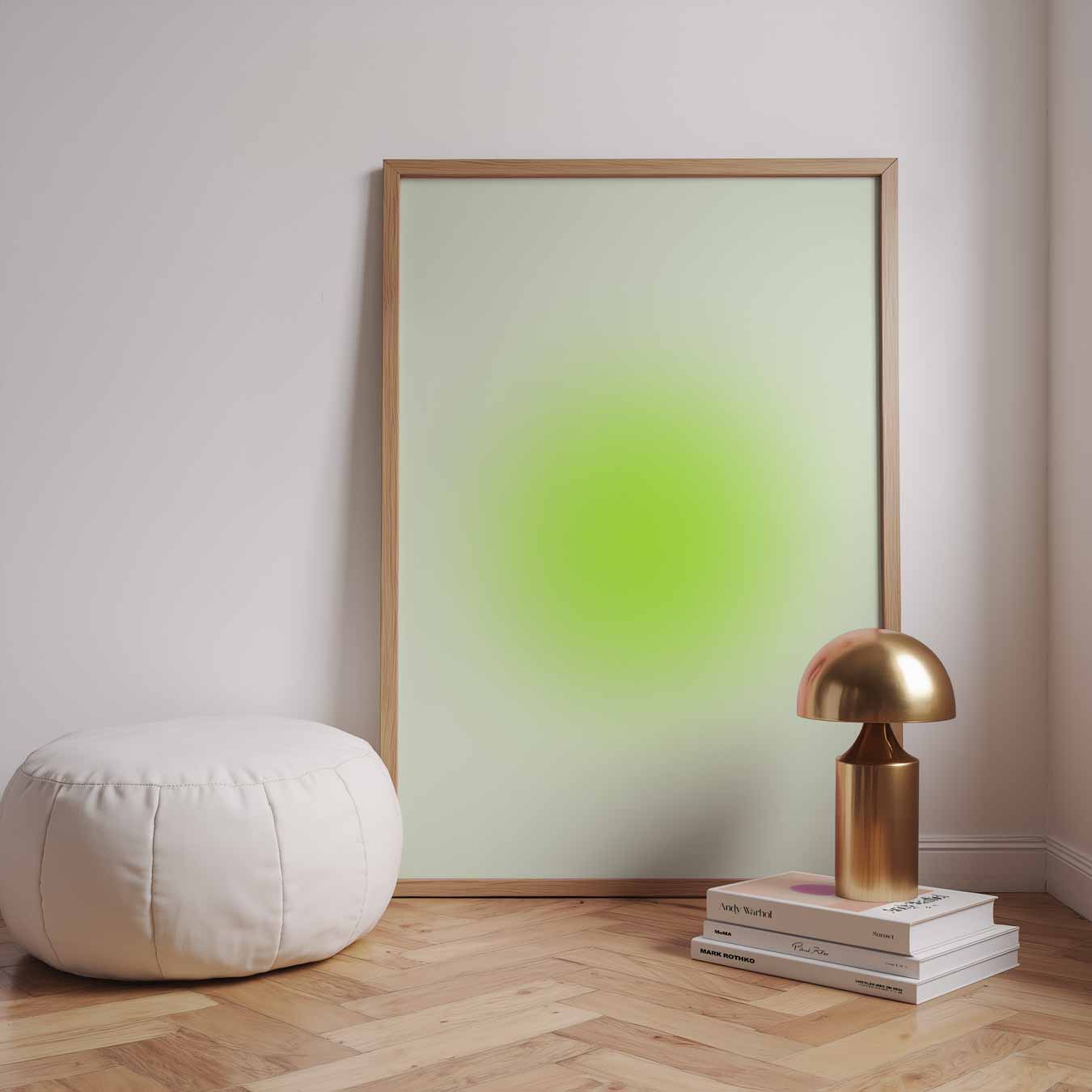Zonnige Gele Glans Poster-WallArtistic