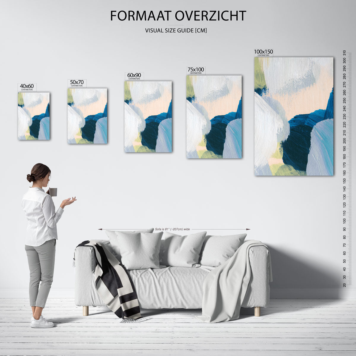 Kleurencompositie Kunstwerk