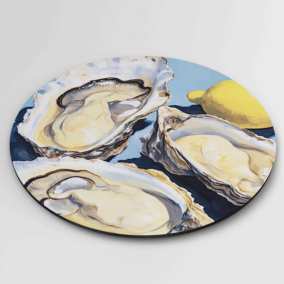 Oesters en citroen Muurcirkel