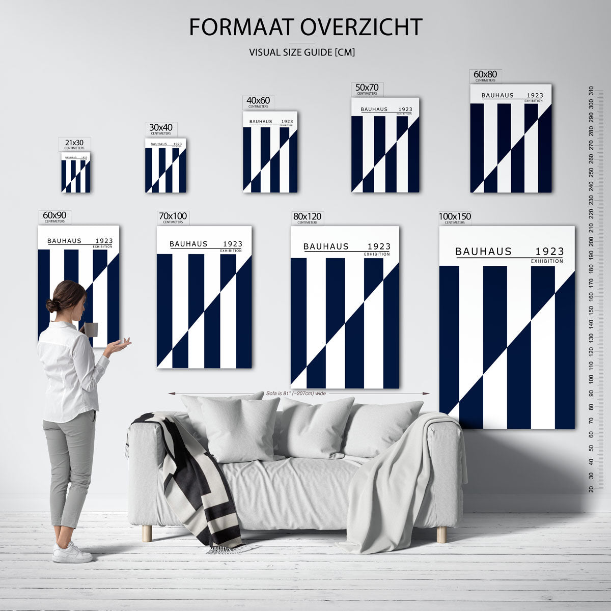 Lijnen en vlakken Poster