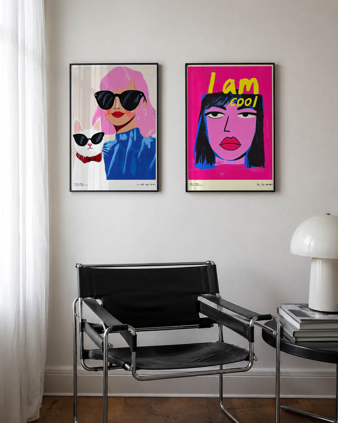 Kleurrijke duo Posterset