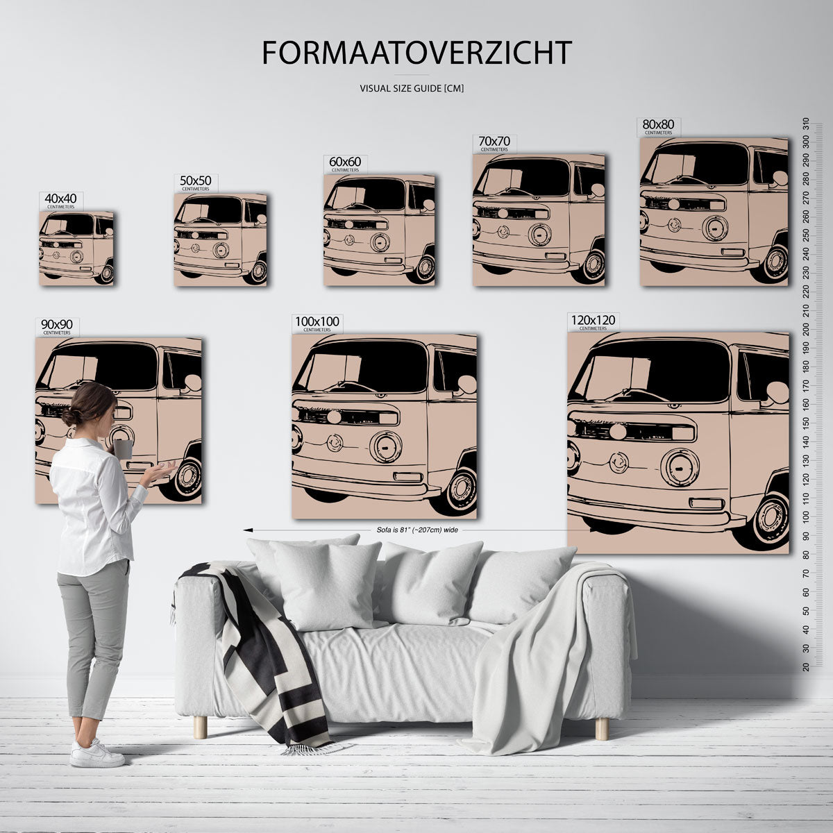 Retro busje Poster