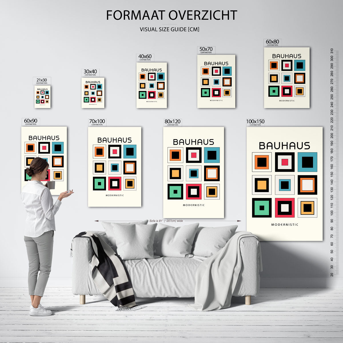 Vorm en kleurvlakken Poster