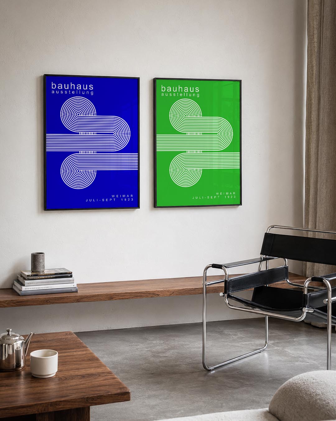 Lijnen en cirkelpatronen Posterset