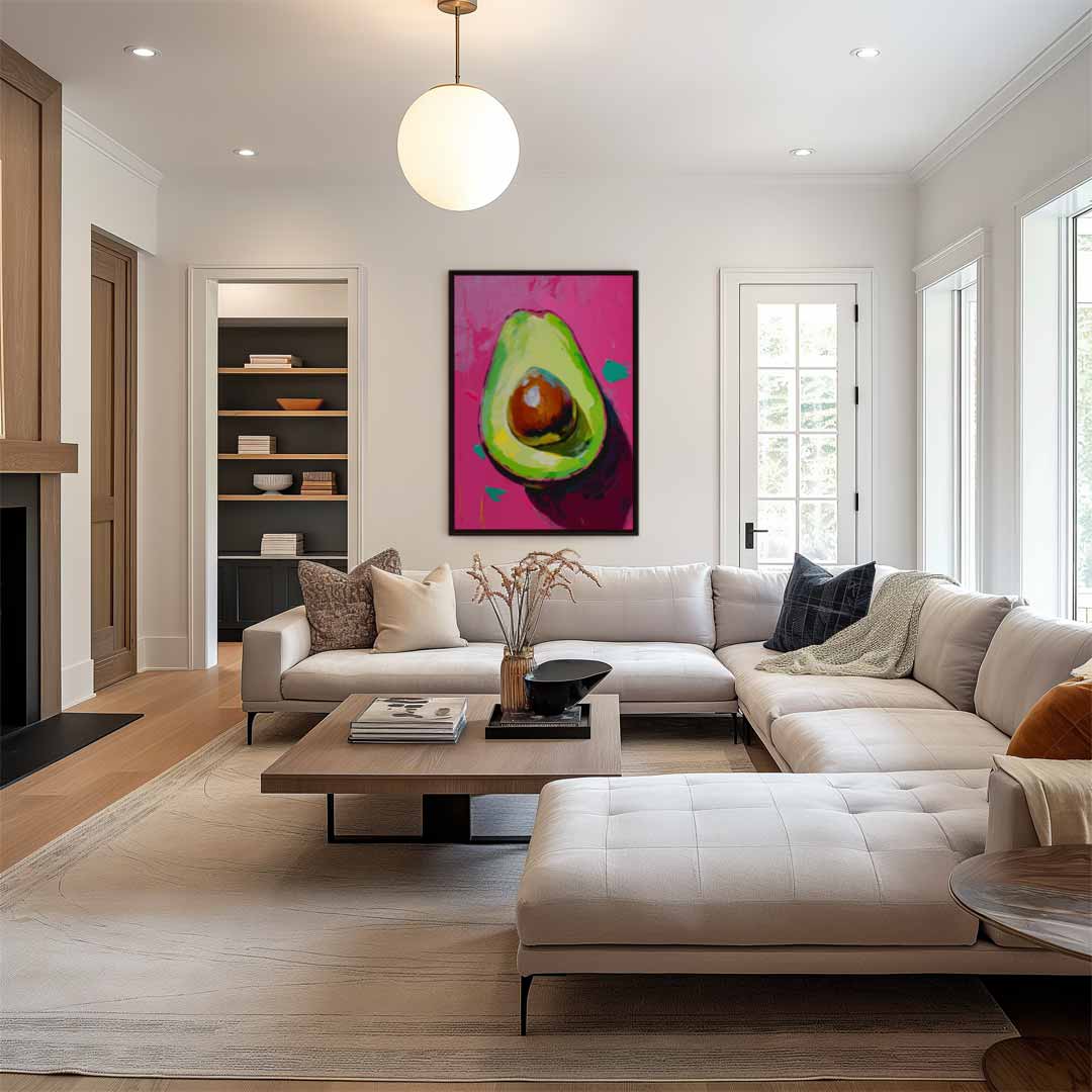 Avocado Delight Kunstwerk-canvas-dibond-plexiglas-wanddecoratie-WallArtistic