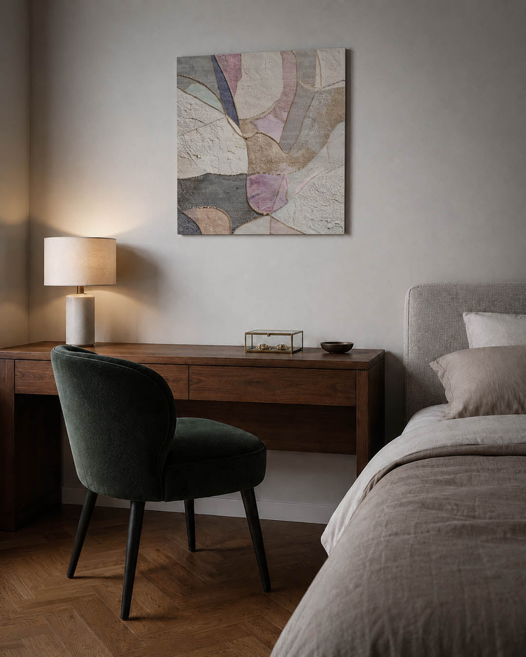 Organische vormen compositie Kunstwerk