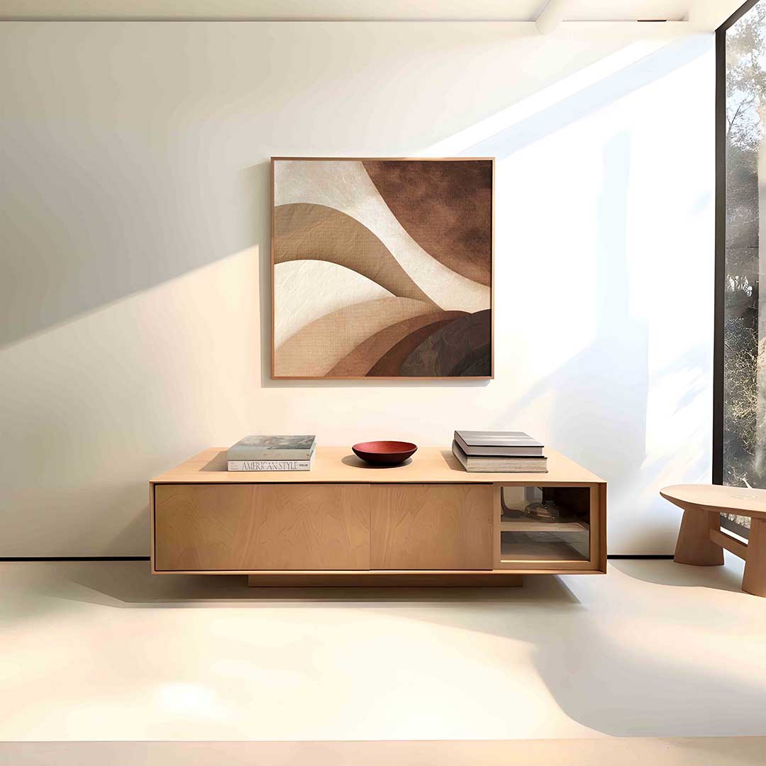 Abstracte golvende vormen Poster