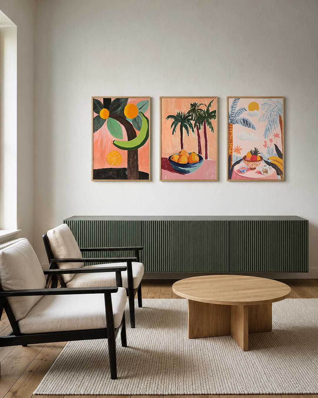 Fruitige vormen Posterset