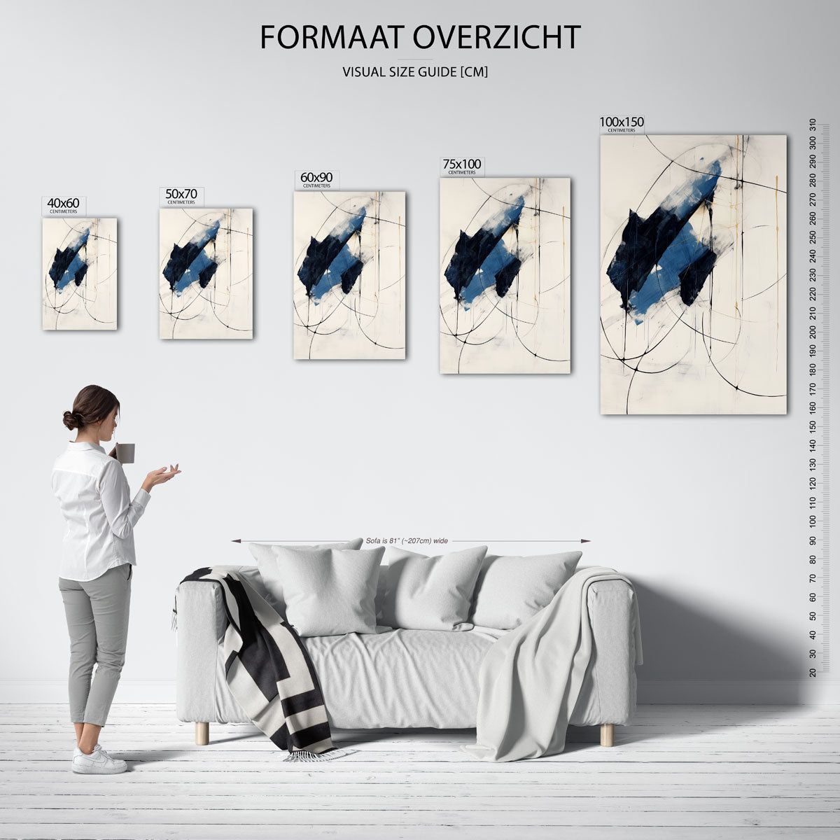 Dynamische lijnen Kunstwerk