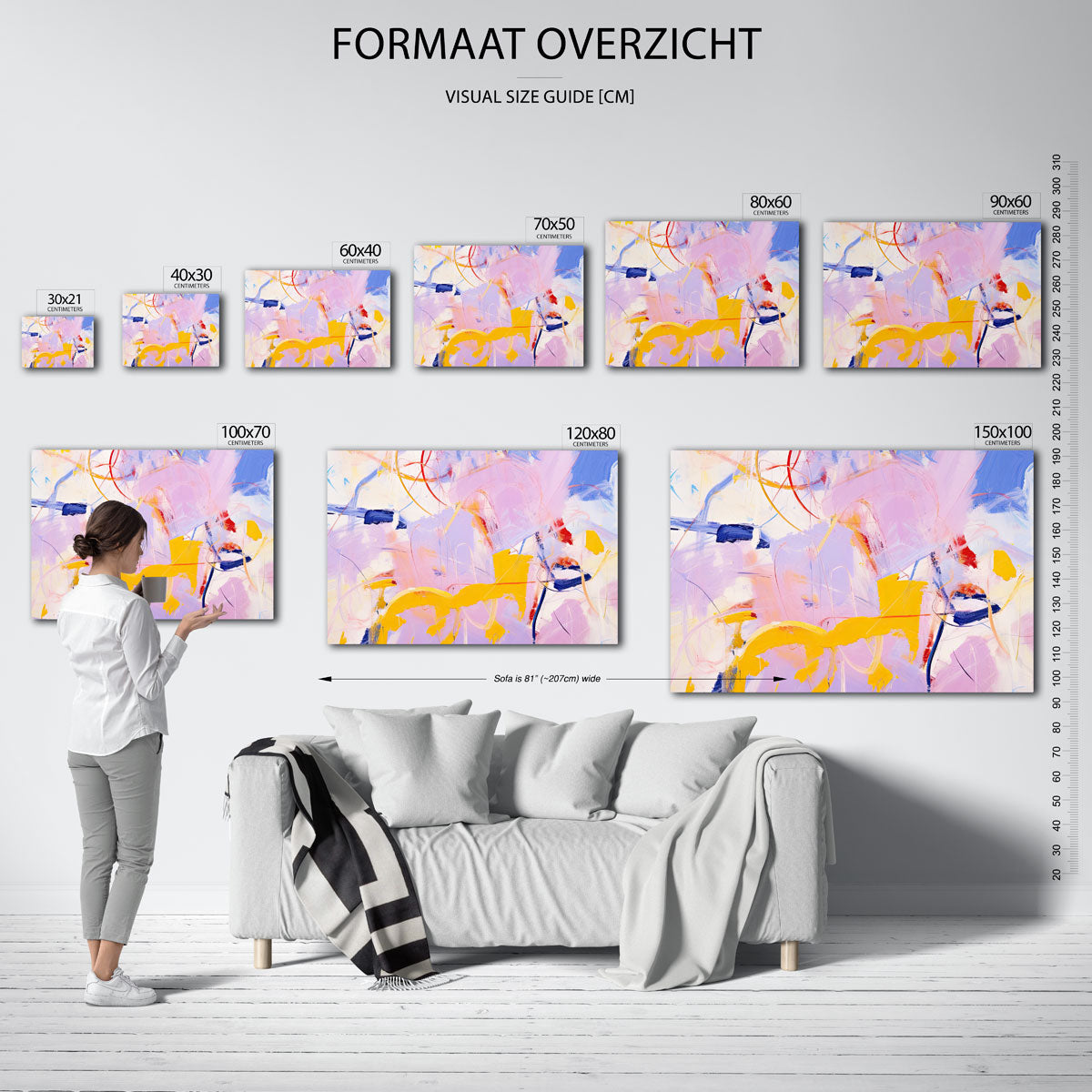 Abstracte vormen en kleuren Poster