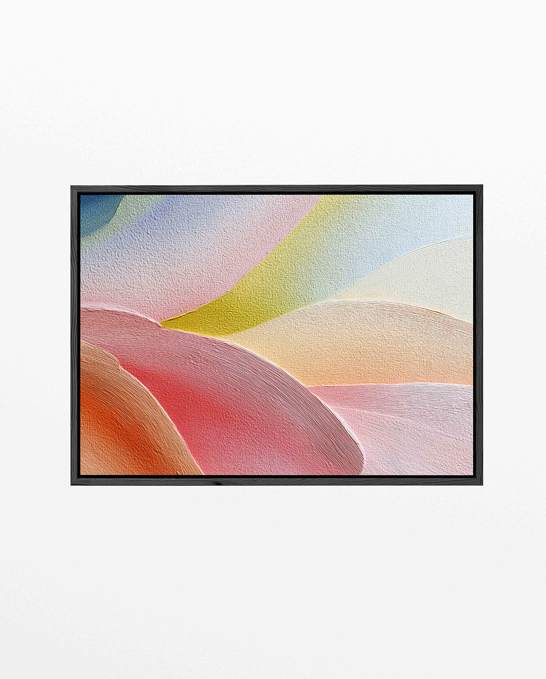 Kleurrijke golvende vormen Kunstwerk