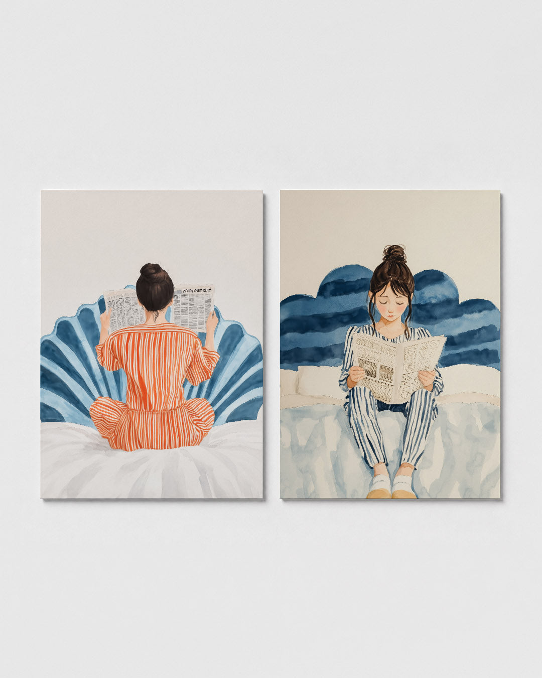 Kleurrijke lezing Posterset