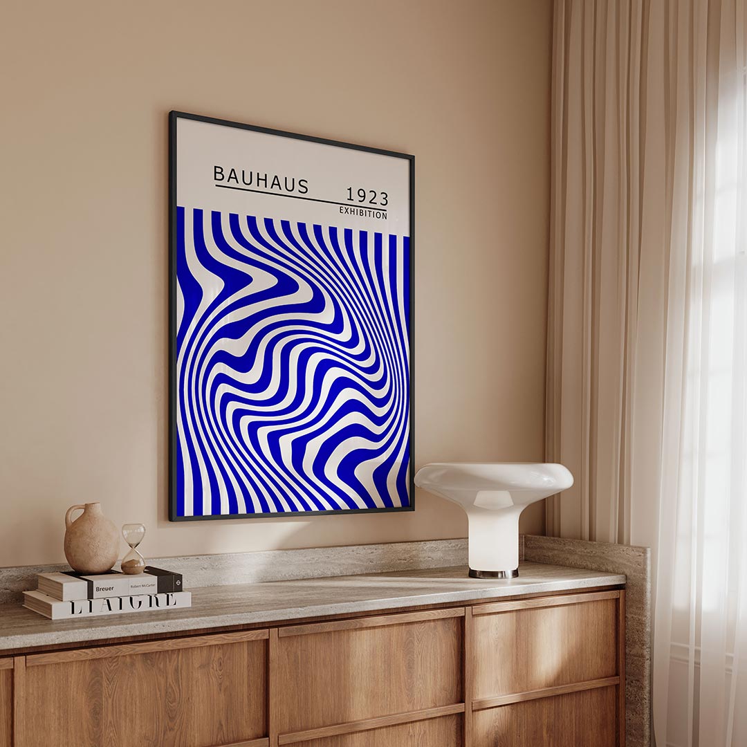 Golvend lijnenspel Poster